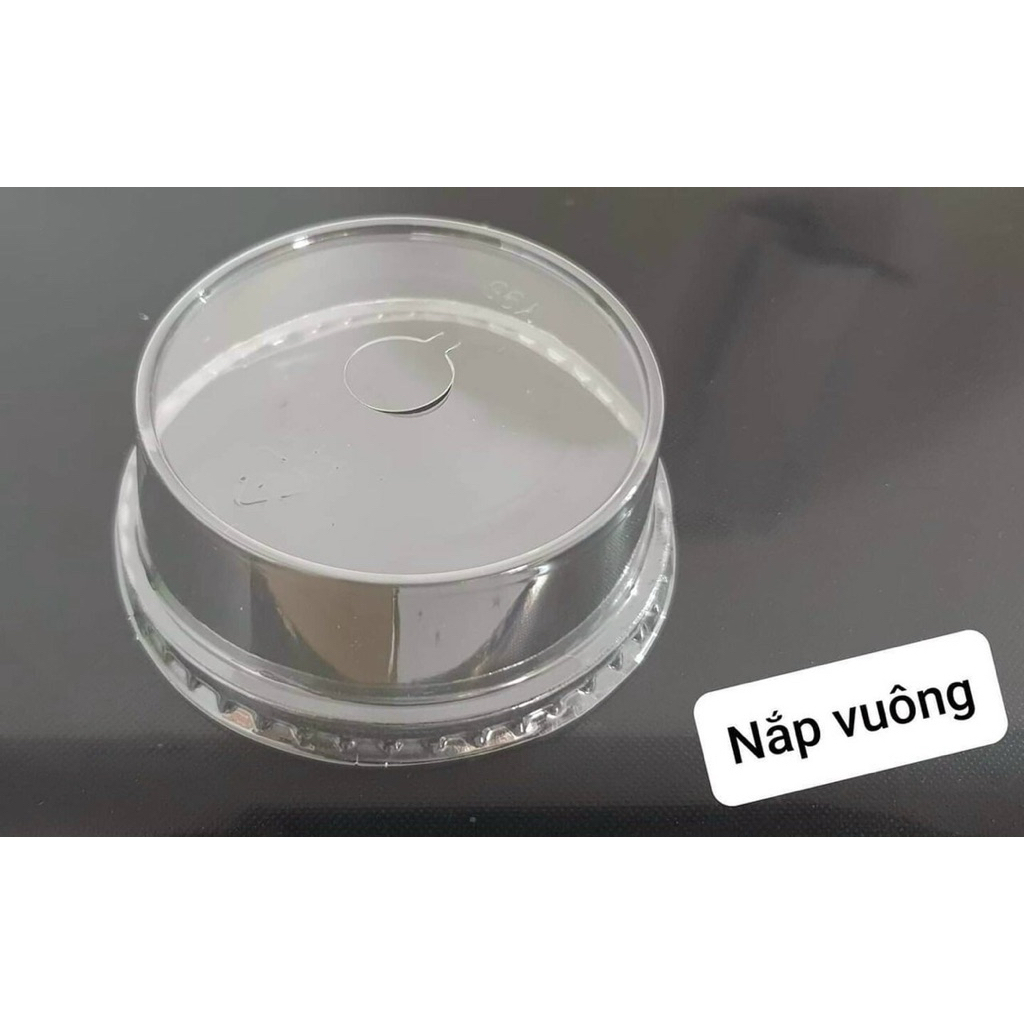 200 Cái Nắp Bằng Cao Nhựa Pet F95 Dùng Cho Ly Nhựa Dùng 1 Lần