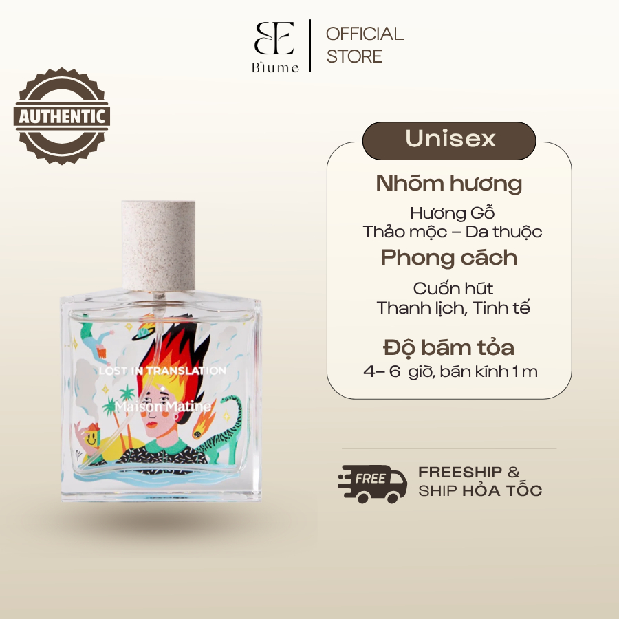 [ Mẫu Thử 10ML ] Nước Hoa UNISEX Lost In Translation mùi cuốn hút - Blume Tiệm Nước Hoa