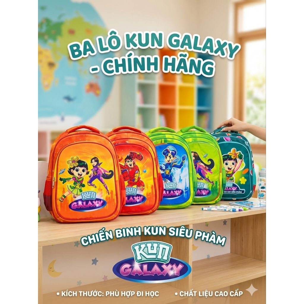 Balo kun quà khuyến mãi của sữa kun