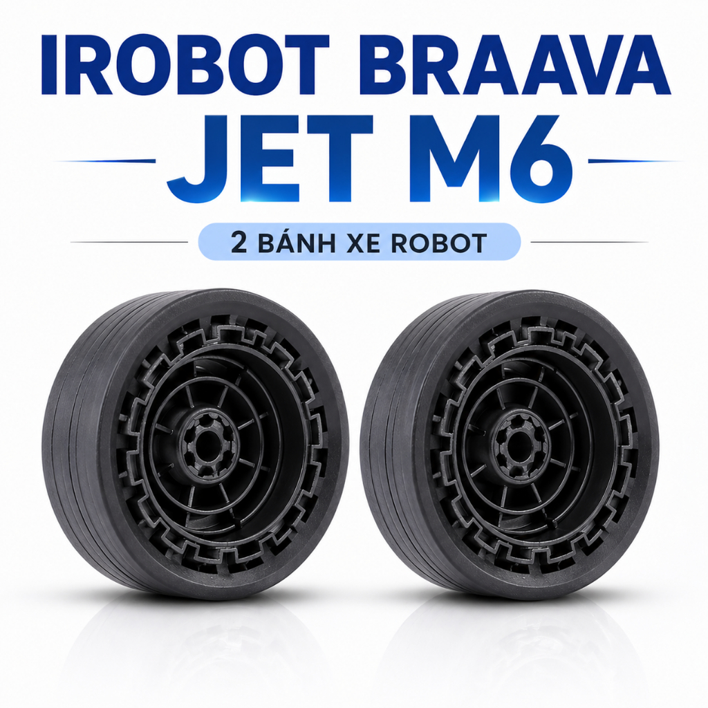 2 Bánh xe robot lau nhà iRobot Braava Jet M6