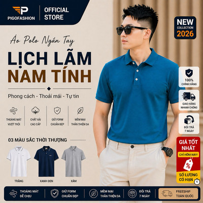 Áo thun nam ngắn tay nhiều màu Pigofashion SPMAB19 đi làm đi chơi đều phù hợp