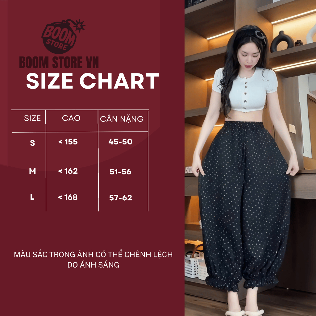 [CHUẨN HÀNG QC] Quần Dài Nữ Ống Bom Cạp Chun Chân Chạy Viền Bèo Chất Đũi Hàn Mát Mẻ Thoải Mãi | BigBuy360 - bigbuy360.vn