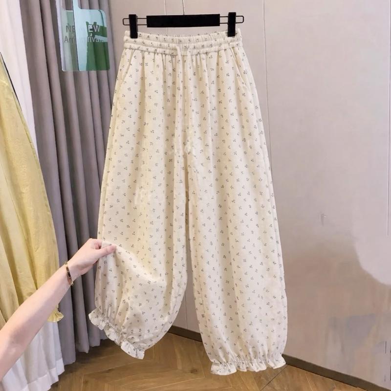 [CHUẨN HÀNG QC] Quần Dài Nữ Ống Bom Cạp Chun Chân Chạy Viền Bèo Chất Đũi Hàn Mát Mẻ Thoải Mãi | BigBuy360 - bigbuy360.vn