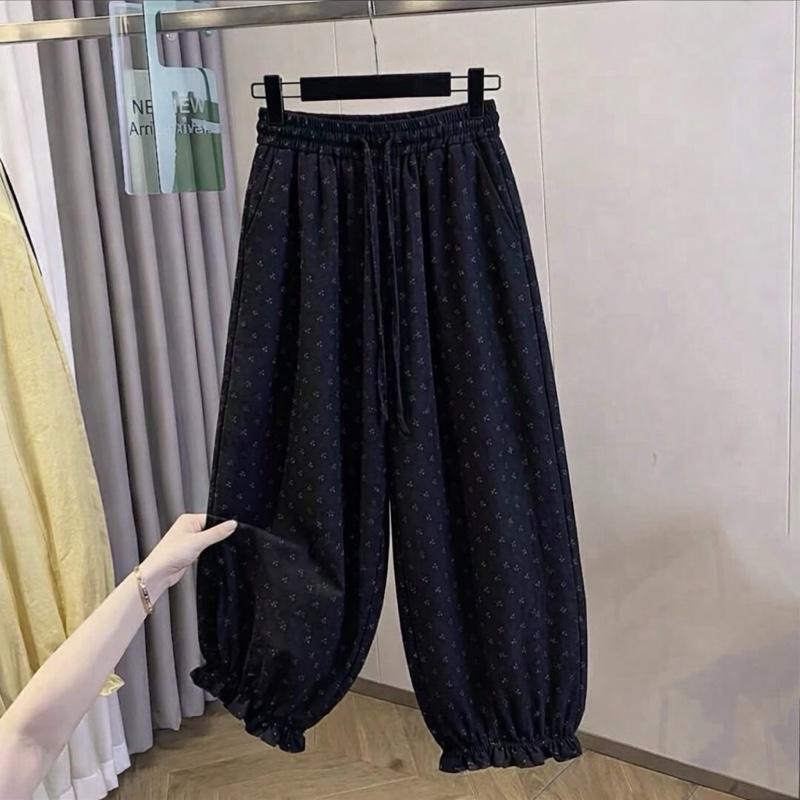 [CHUẨN HÀNG QC] Quần Dài Nữ Ống Bom Cạp Chun Chân Chạy Viền Bèo Chất Đũi Hàn Mát Mẻ Thoải Mãi | BigBuy360 - bigbuy360.vn