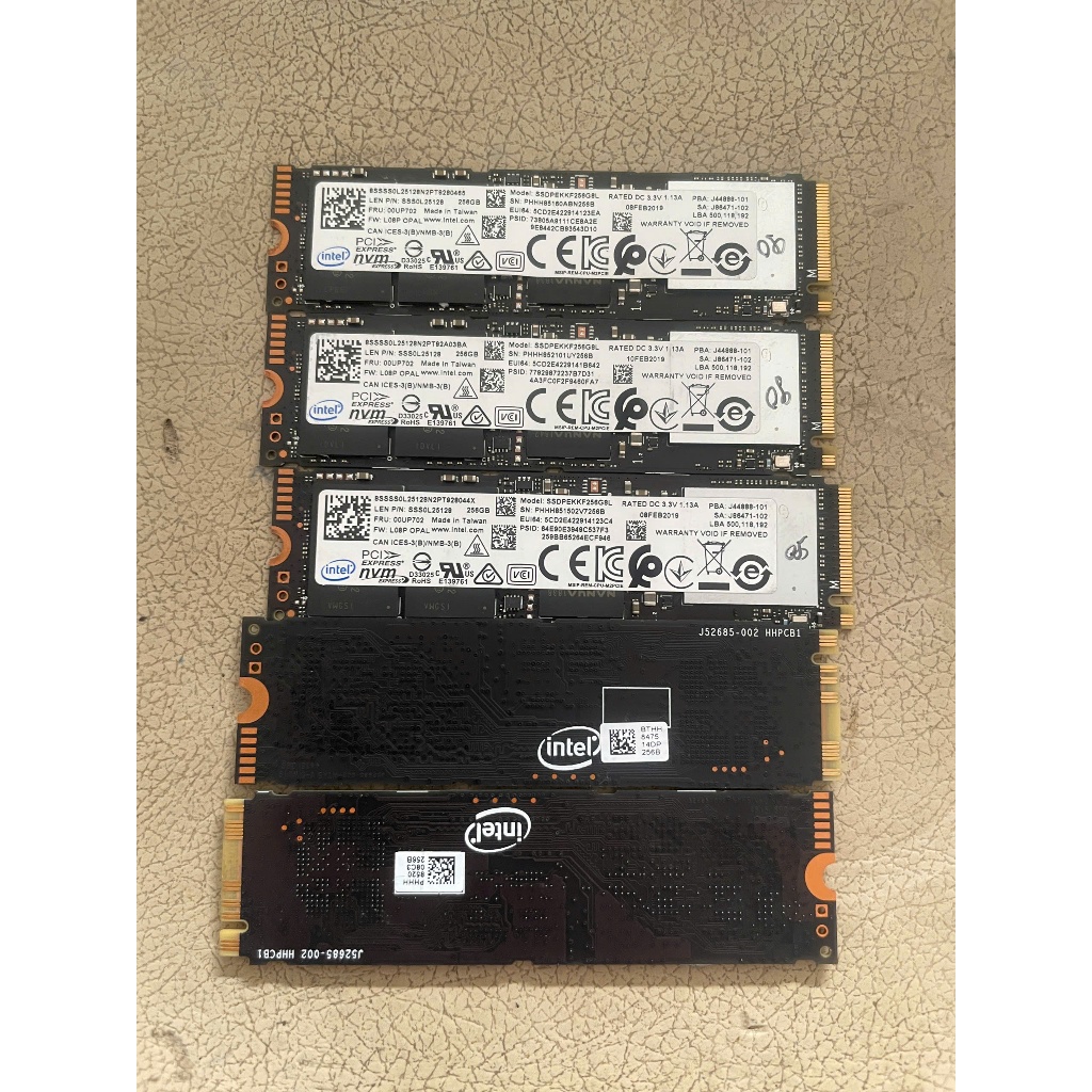 SSD 256G NVME. SAMSUNG PM991/991A M2 2230 KÈM NỐI DÀI, SSD INTEL SSDPEKKF256G8L M2 2280, THÁO MÁT NH