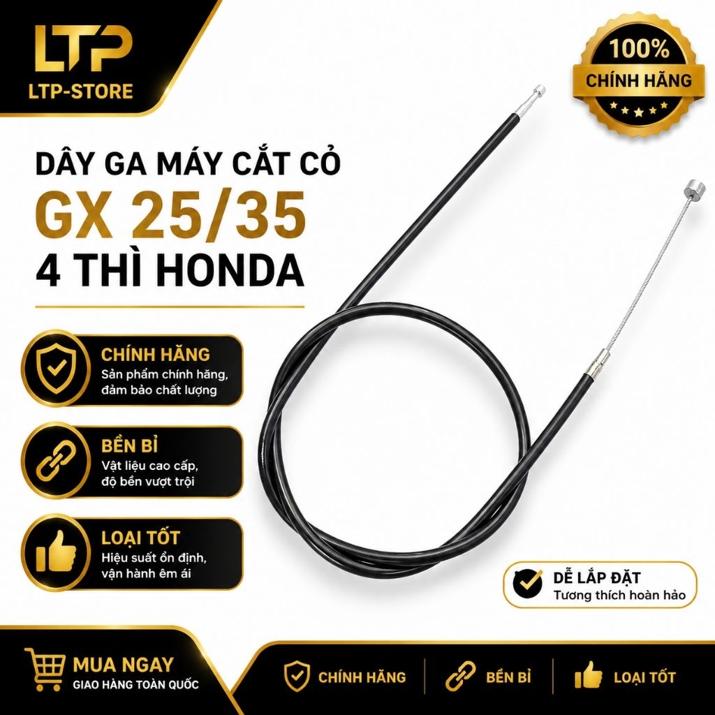 Dây ga máy cắt cỏ 4 thì GX25 GX35 Honda – Loại tốt, bền, chính hãng