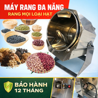 Máy Rang Các Loại Hạt Tự Động - Rang Ngũ Cốc, Cà Phê, Gạo Cám Đa Năng - Bảo Hành 12 Tháng