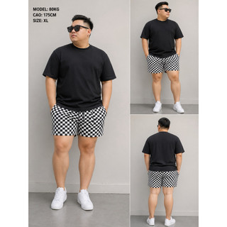 Quần Short Nam Club Monaco Bigsize 80–85kg – Form Ngắn Cá Tính, Vải Dày Xịn, Có Lót Lưới, 3 Túi Tiện Lợi (Size Âu)