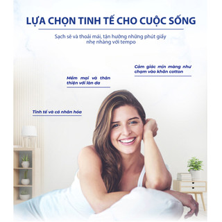 [1 LỐC] Giấy Vệ Sinh 3 Lớp Toipa Tempo Cao Cấp Bền Dai (Lốc 10 cuộn)