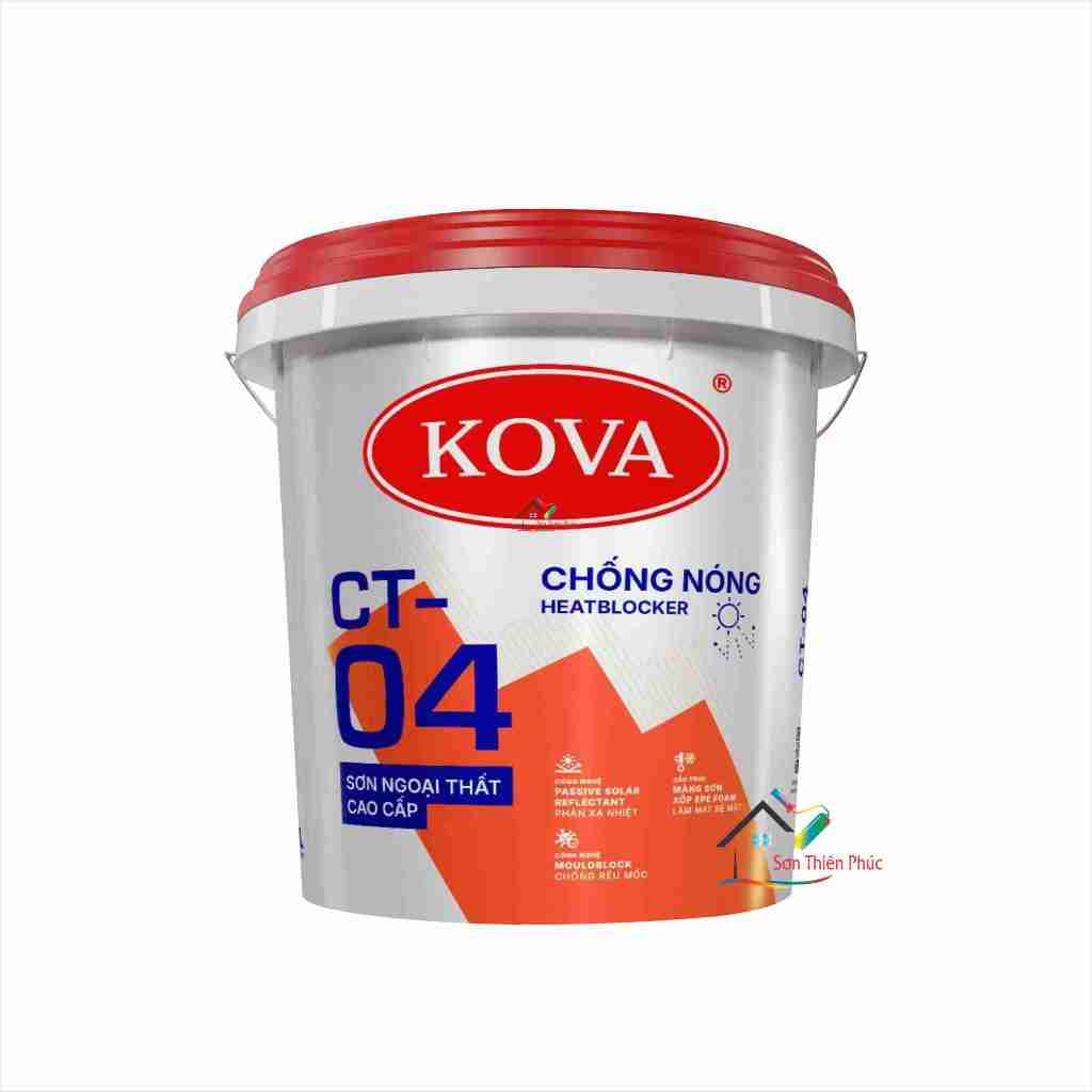 Chống nóng KOVA CN-05 Chính Hãng (20kg). Giảm nhiệt độ bề mặt tiếp xúc trực tiếp nắng từ 8-25 độ C
