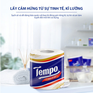 [1 LỐC] Giấy Vệ Sinh 3 Lớp Toipa Tempo Cao Cấp Bền Dai (Lốc 10 cuộn)
