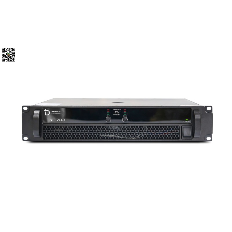 Cục Đẩy Công Suất dBAcoustic KP700 Chính Hãng – 2 Kênh 700W, Class H, Nguồn Xuyến, Âm Thanh Mạnh Mẽ
