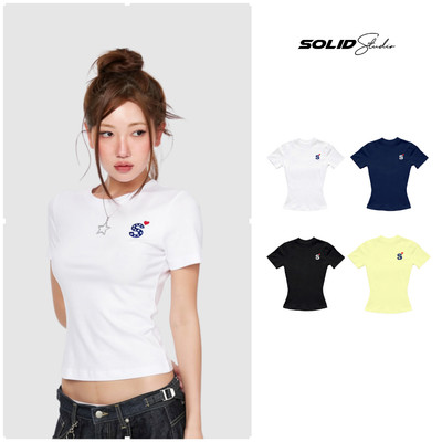 Áo Thun Nữ Ôm Body In SHEART SolidStu Local Brand Nữ Oversize - TS40