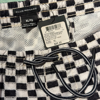 Quần Short Nam Club Monaco Bigsize 80–85kg – Form Ngắn Cá Tính, Vải Dày Xịn, Có Lót Lưới, 3 Túi Tiện Lợi (Size Âu)