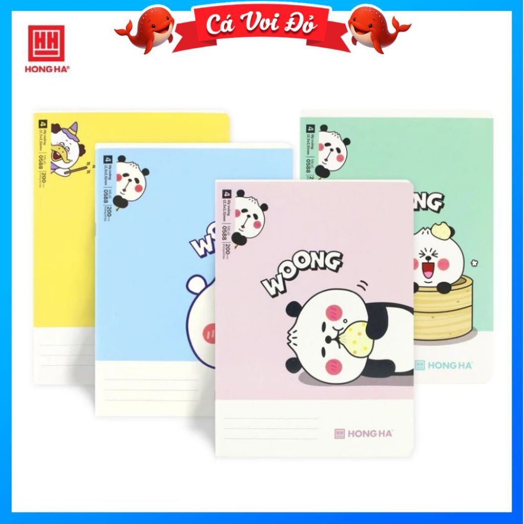 Vở 4 Ô ly 200 trang Hồng Hà School Arkduck - 0588