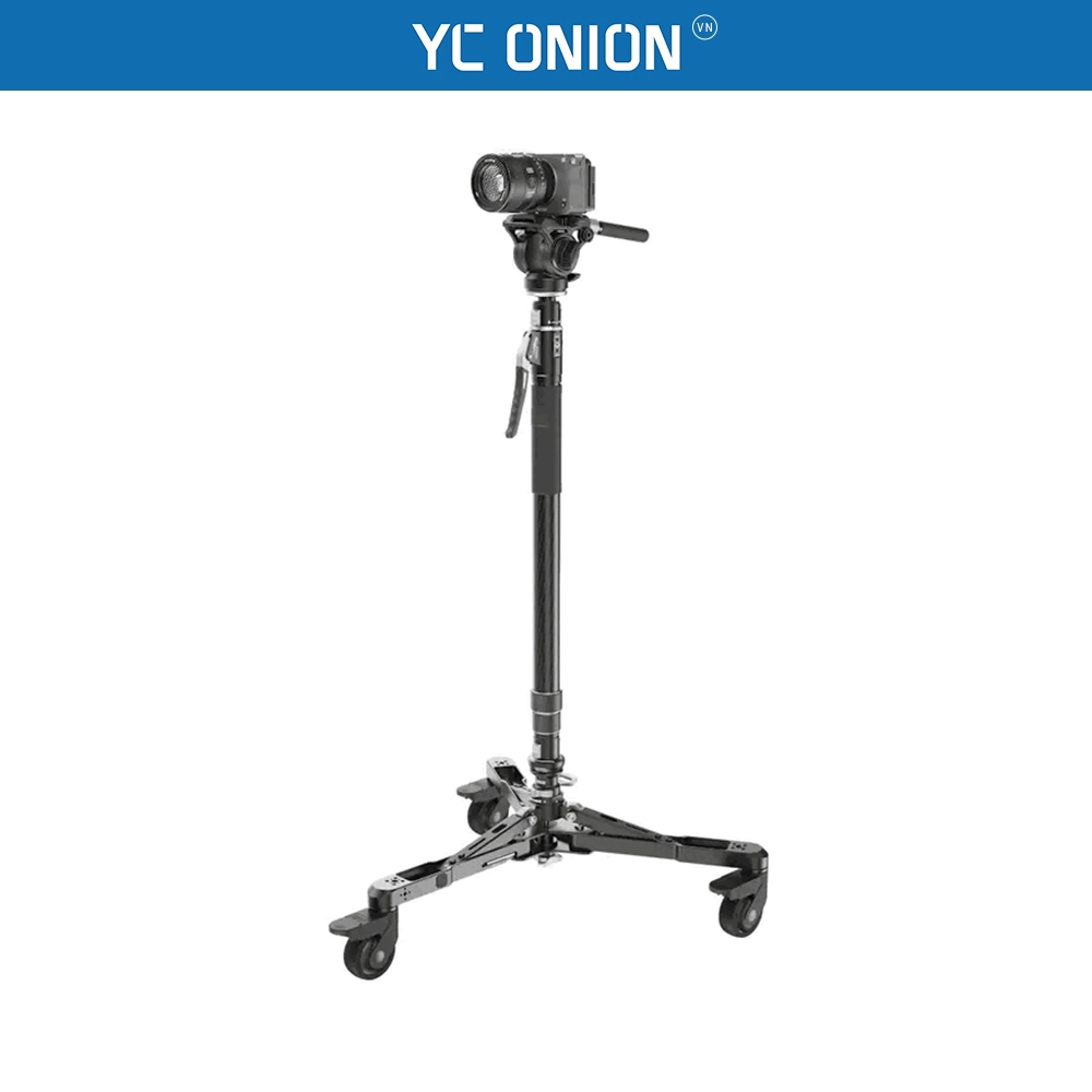 Bộ Combo Kit chân quay Monopod YC Onion Pineta Pro và đầu dầu FH60S kèm Dolly MQD30