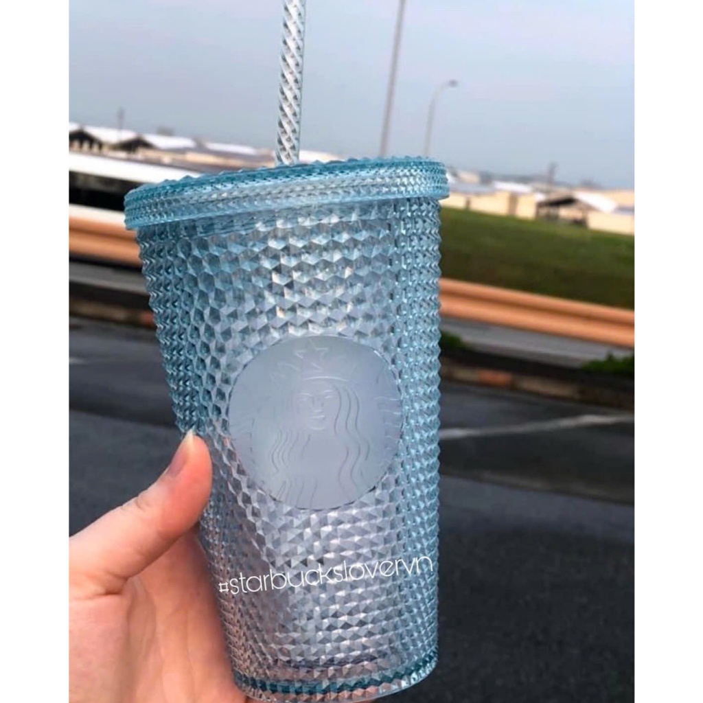 |CHÍNH HÃNG| LY STARBUCKS GAI ICY BLUE SIZE KHỦNG 16oz