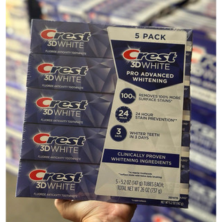 Kem Đánh Răng CREST 3D WHITE ADVANCED của Mỹ 143G