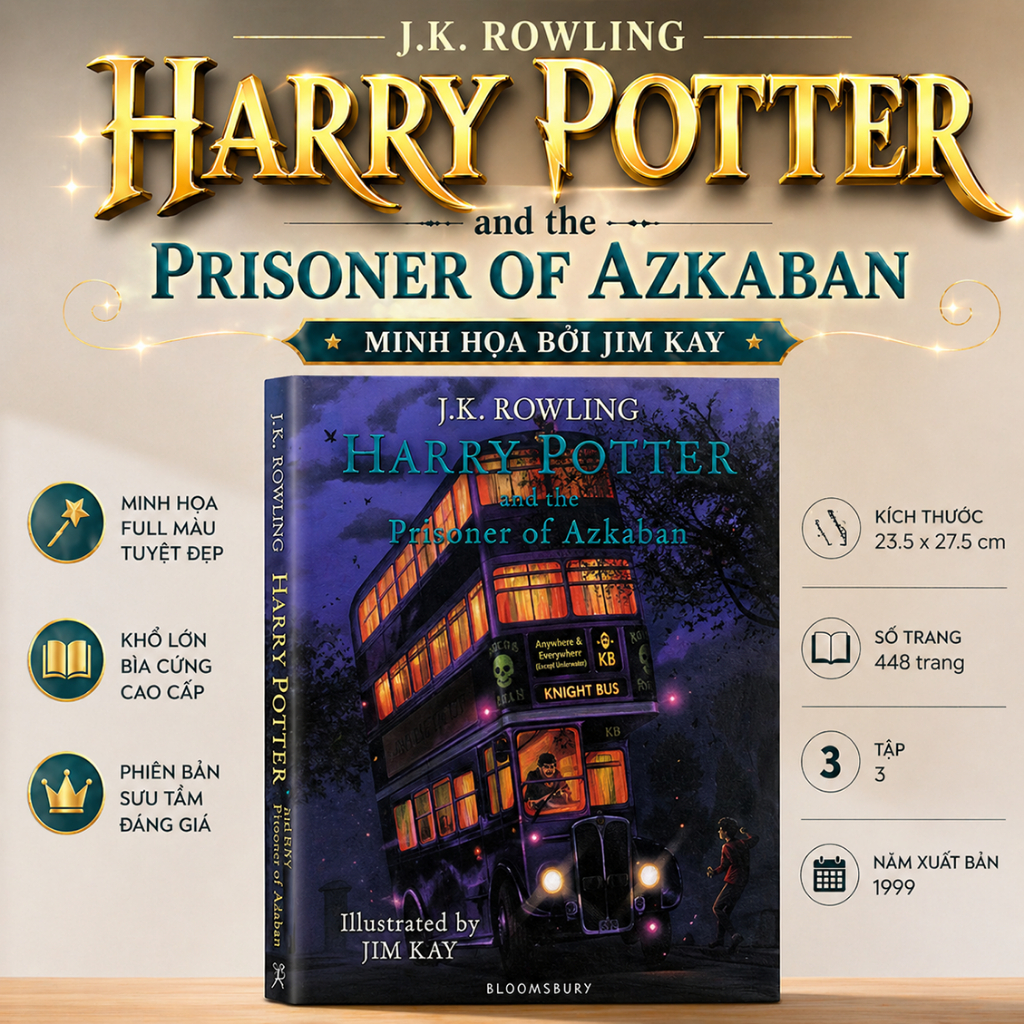 HP và tù nhân Azkaban được minh họa bởi Jim Kay (HP & Prisoner of Azkaban illustrated by Jim Kay)