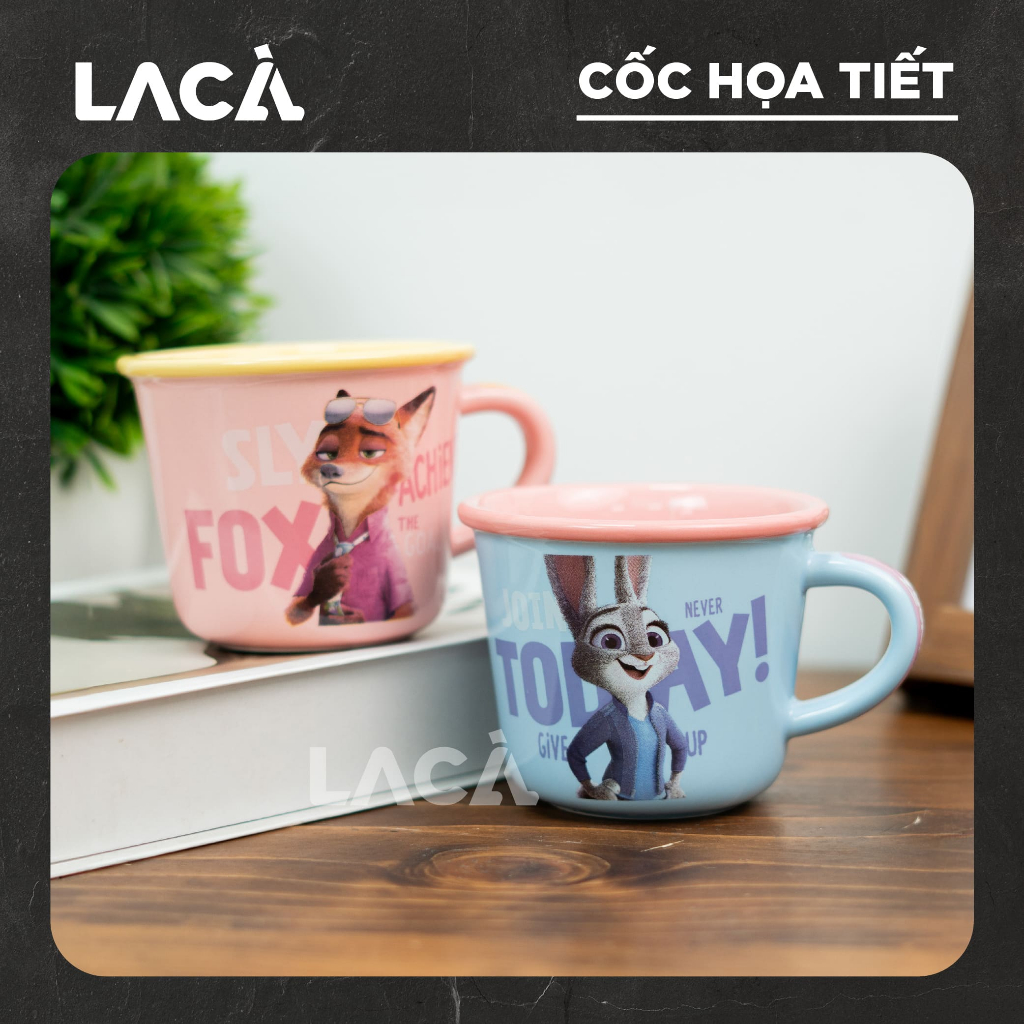 Ly Sứ Zootopia Judy & Nick 300ml | La Cà Studio