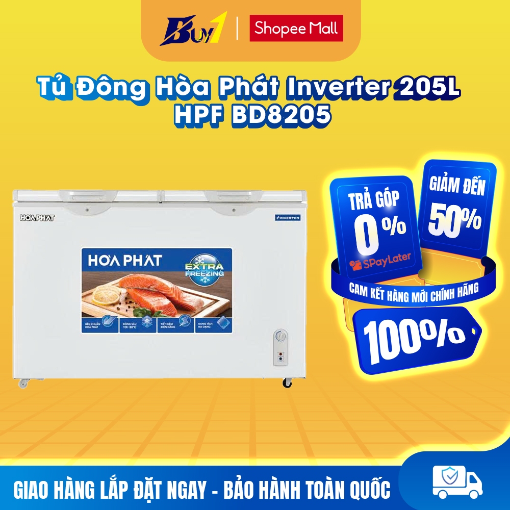 HPF BD8205 - Tủ đông Hòa Phát Inverter 205L HPF BD8205 - Hàng Chính Hãng