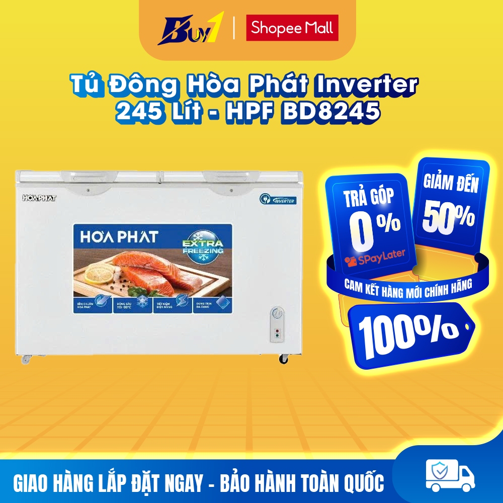 HPF BD8245 - Tủ đông Hòa Phát Inverter 245L HPF BD8245 - Hàng Chính Hãng