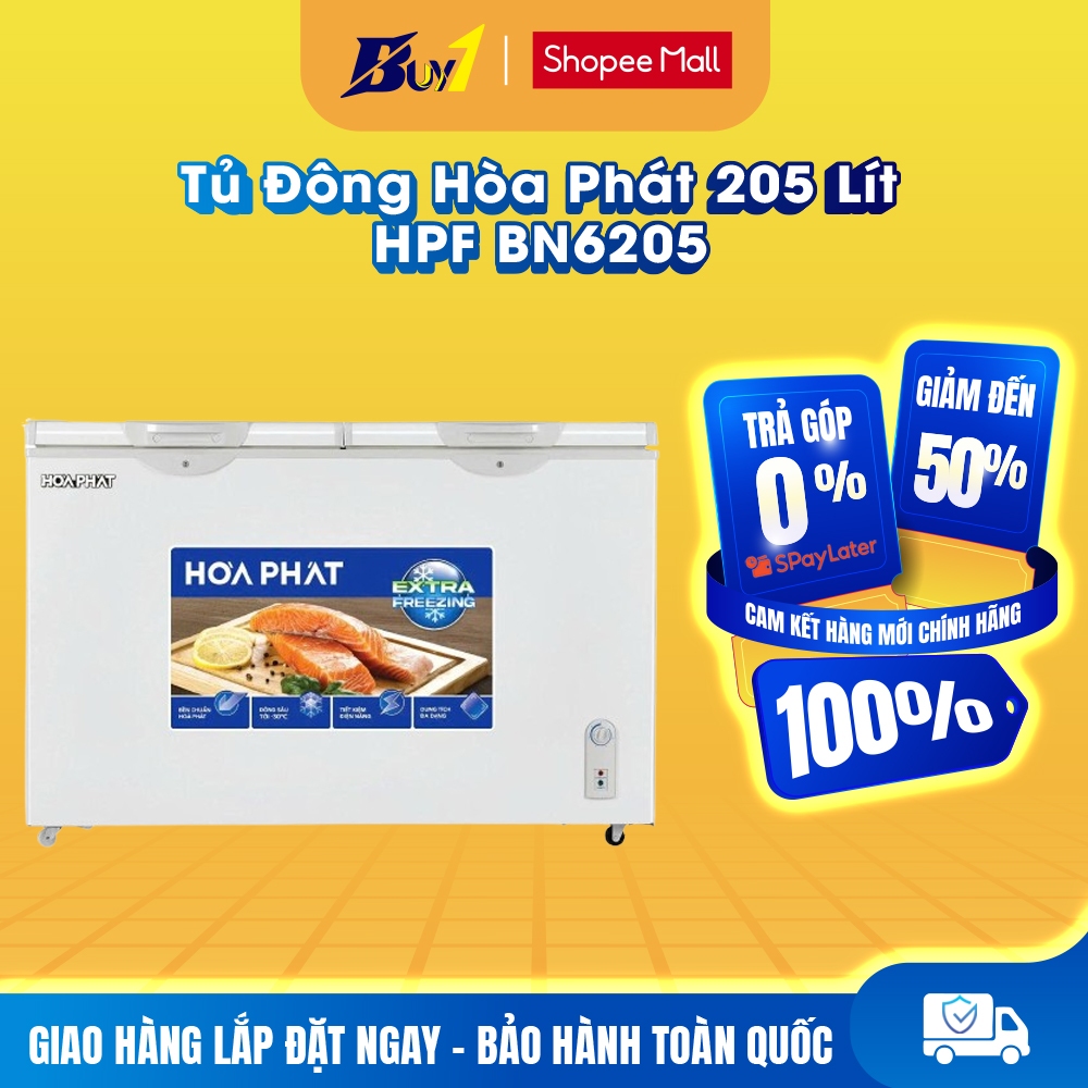 HPF BN6205 - Tủ Đông Hòa Phát HPF BN6205 205L - Hàng Chính Hãng