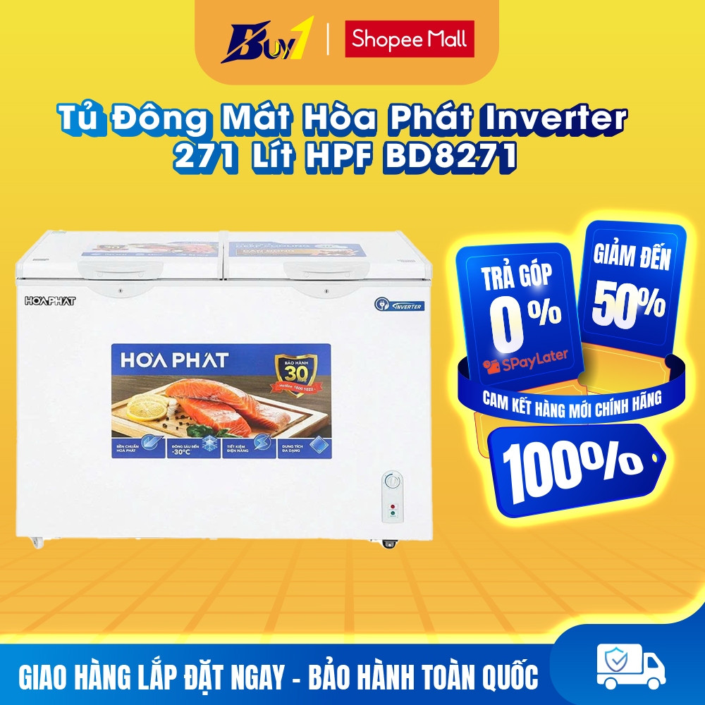 HPF BD8271 - Tủ Đông Mát Hòa Phát Inverter 271 lít HPF BD8271 - Hàng Chính Hãng