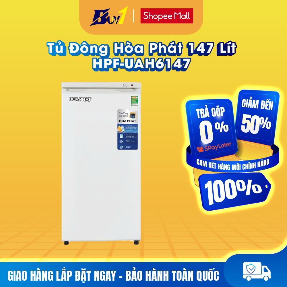 HPF UAH6147 - Tủ Đông 147 Lít Hòa Phát HPF-UAH6147 - Hàng Chính Hãng