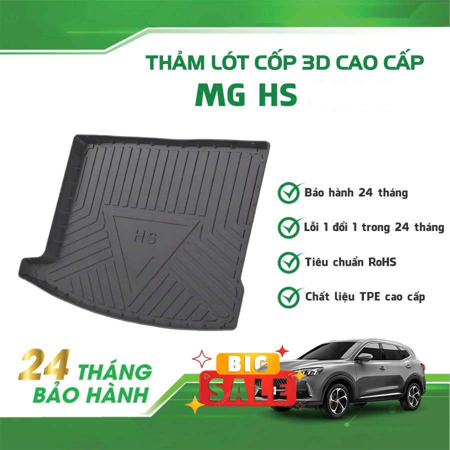 Lót Cốp MG HS 2021 2022 2023 2024 2025 2026 ( Loại Cao Cấp ) - Thảm Lót Cốp Nhựa Dẻo MG HS