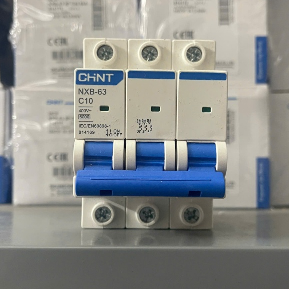 CHINT Aptomat MCB 3P NXB-C 3A, 6A, 10A, 16A, 20A, 25A, 32A, 40A, 50A, 63A, 80A, 100A, 125A