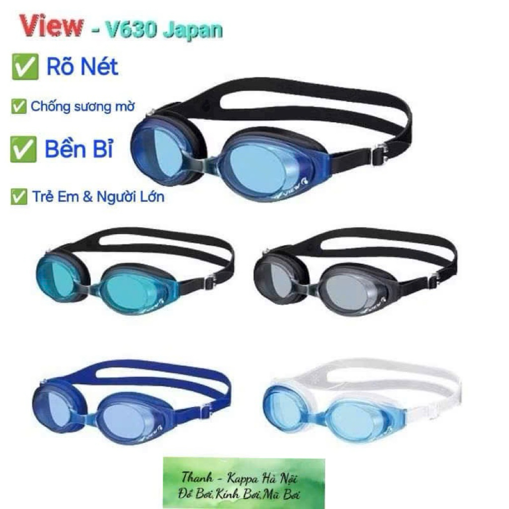 Kính bơi nhật chính hãng, kính cao cấp giá rẻ V630ASA khả năng nhìn rõ nét, chống nước và chống mờ s