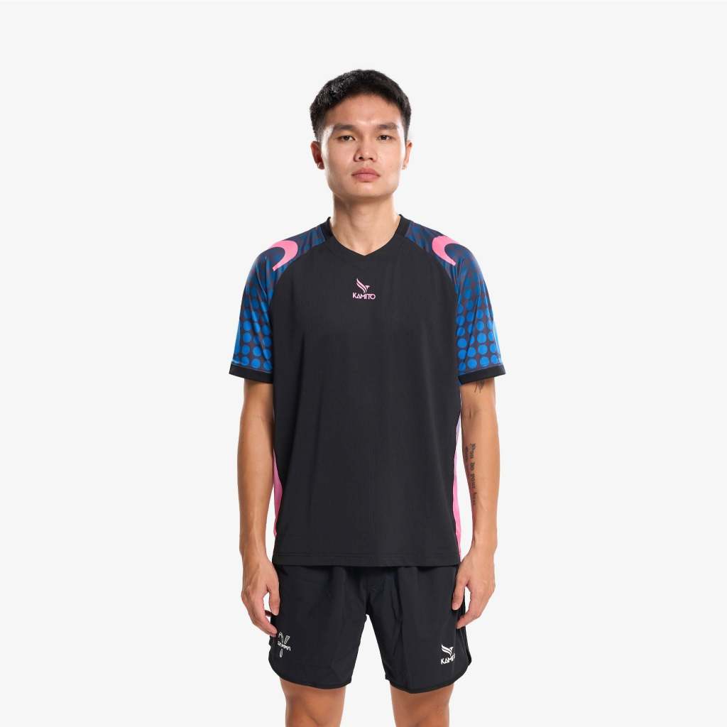 Áo Tshirt Pickleball Kamito Gamma 01 - Màu Đen