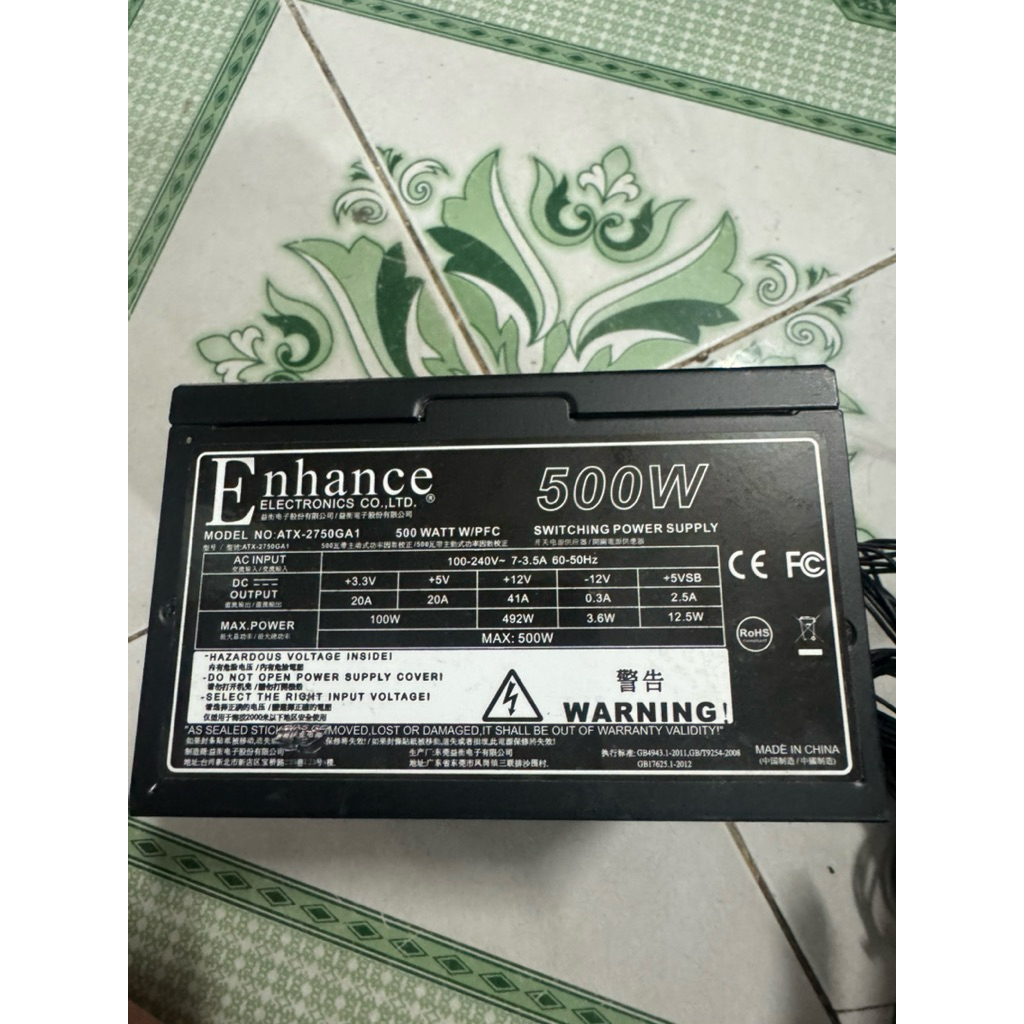 nguồn enhance 500w đẹp cháy tốt