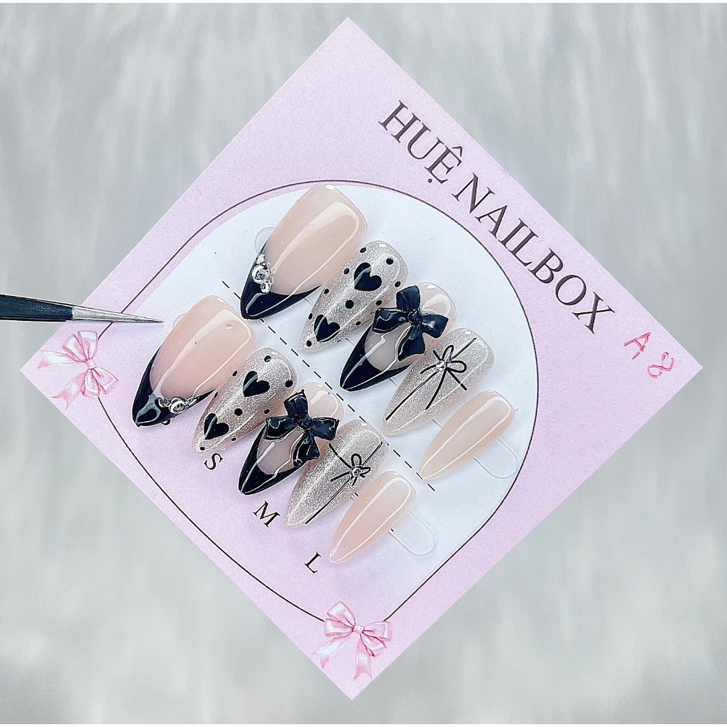 NAILBOX Thiết Kế, Móng Tay Giả 10 Móng A8