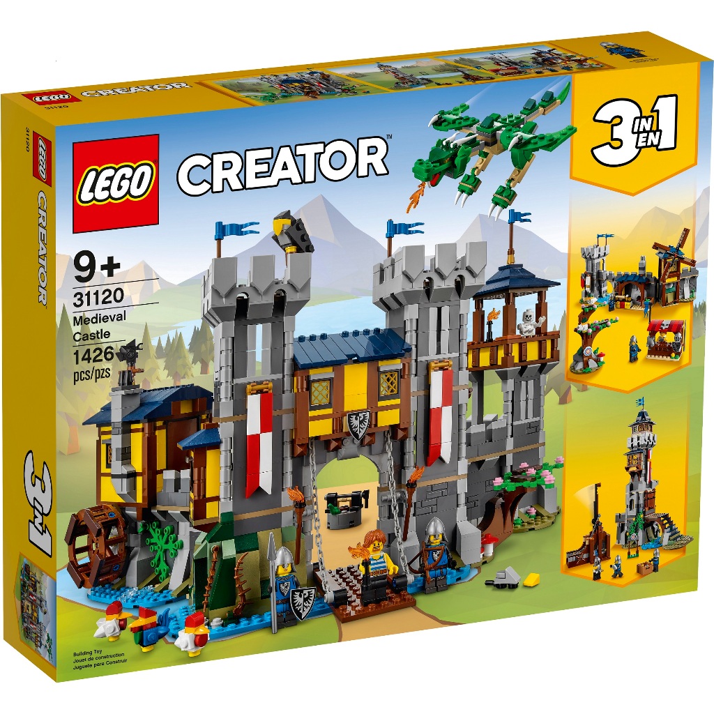[HAPPY.BRICKS] LEGO CREATOR 3IN1 31120 - LÂU ĐÀI TRUNG CỔ - MEDIEVAL CASTLE
