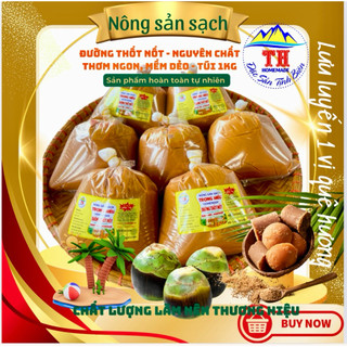 Đường thốt nốt nguyên chất - Thơm ngon, mềm dẻo - Túi 1kg
