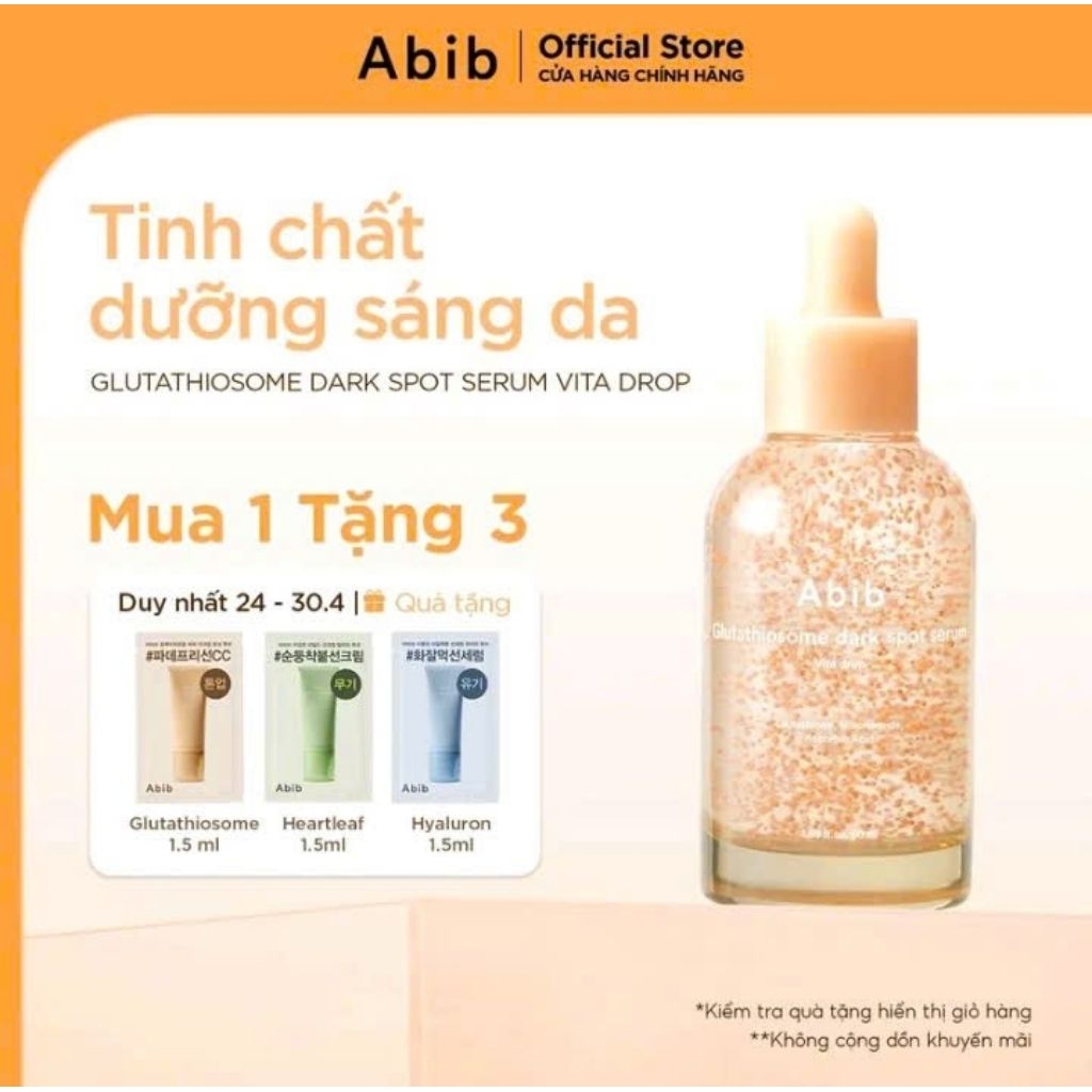 Tinh chất dưỡng sáng da mờ thâm Abib Glutathiosome dark spot serum Vita drop 50ml
