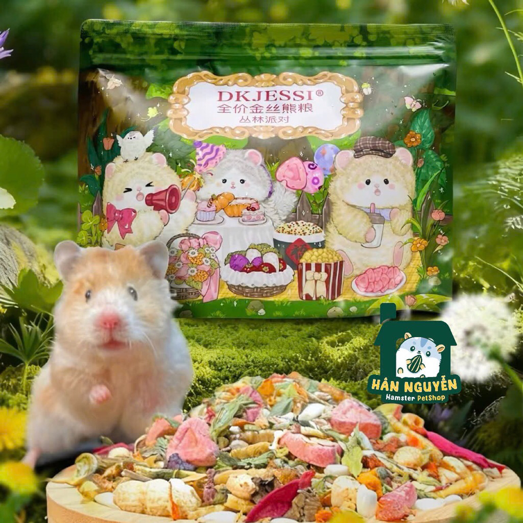 Thức ăn DK Jessi xanh lá dành cho Hamster