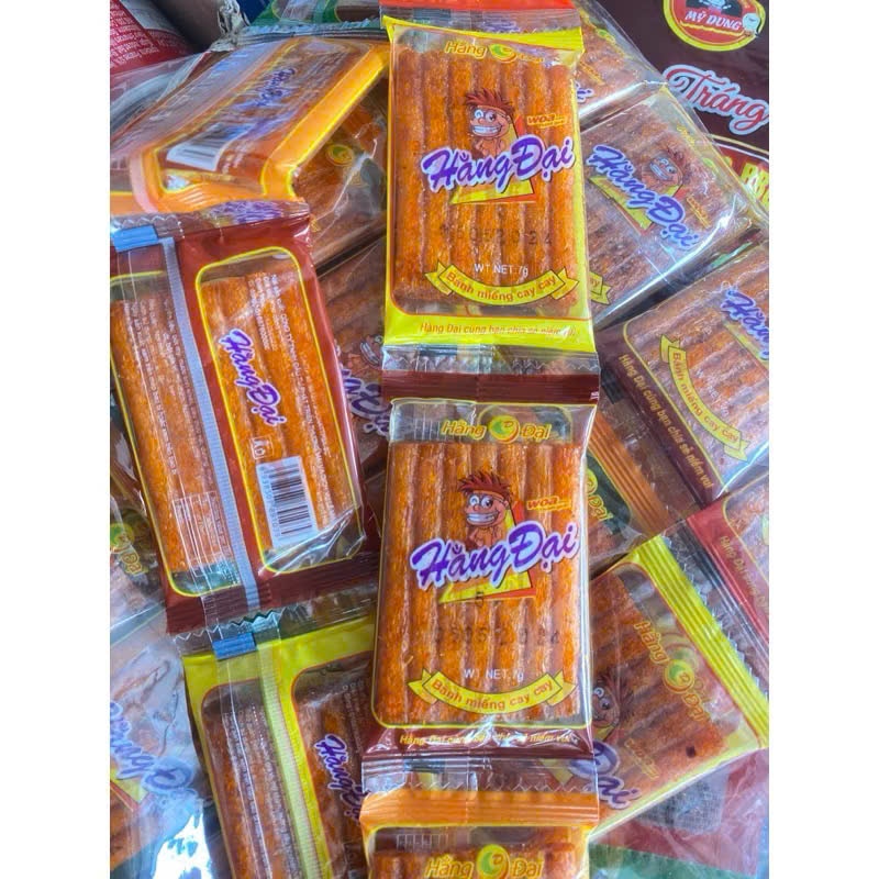 1 Bịch 60 gói Snack Sườn Dê Nướng Hằng Đại, Pò Miếng Hằng Đại Mini