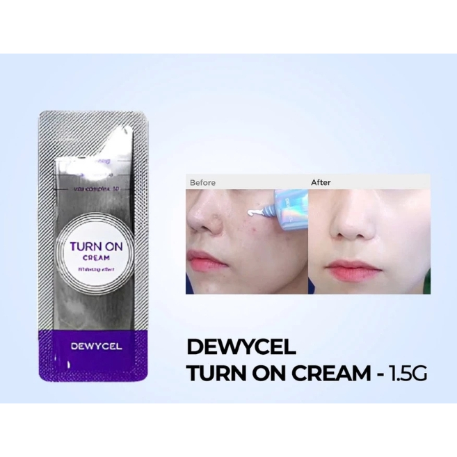 Combo 7 Gói Sample Kem nâng tone 3D Dewycel Turn On Cream 1.5g