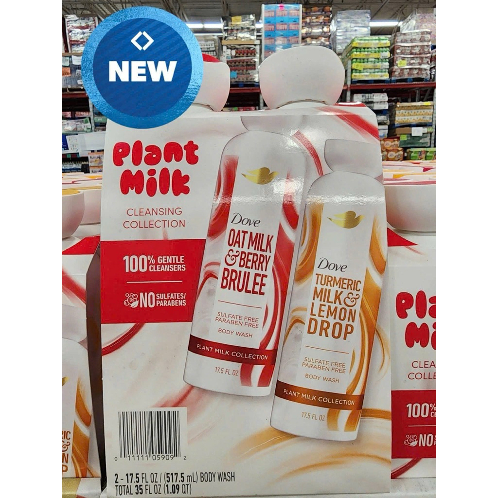 Set 2 chai sữa tắm Dove Plant Milk Collection 🇺🇸Oat Milk & Berry Brulee