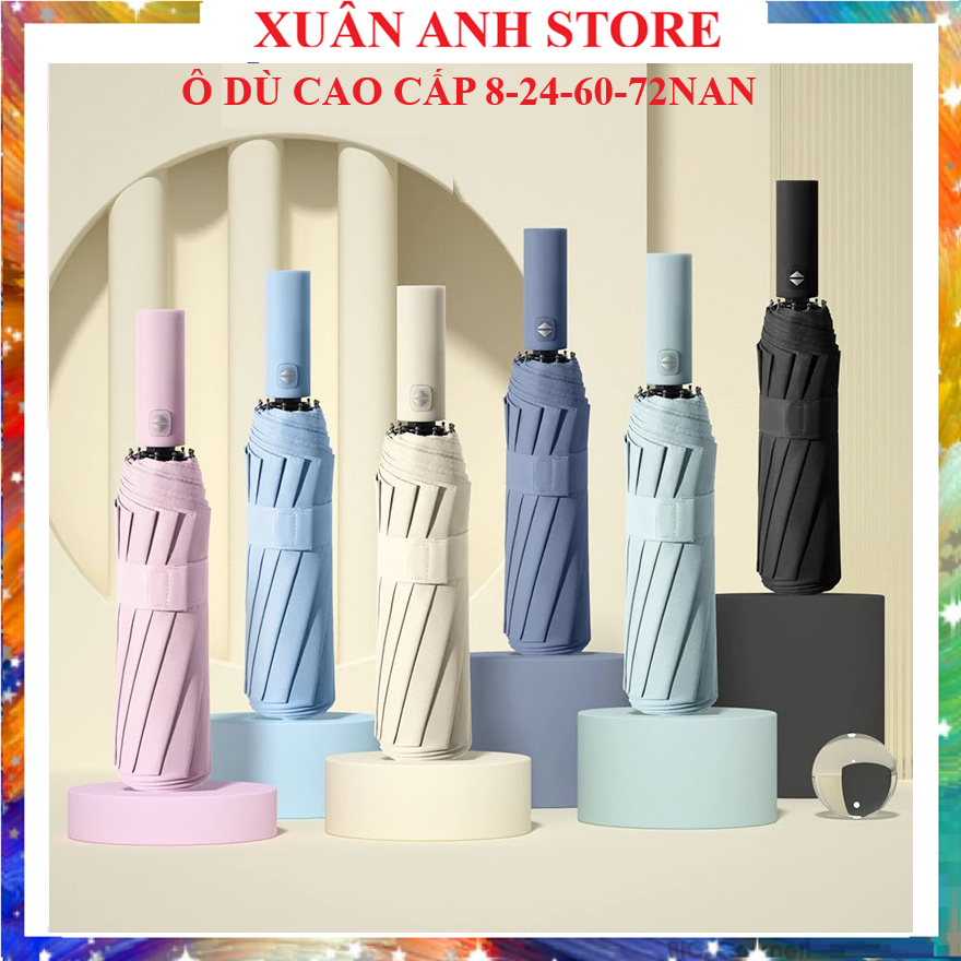 Ô Dù Che Mưa Đi Nắng 8nan,24Nan,60Nan,72Nan NAN To Và Chắc Chắn Hơn, Tự động đóng mở gấp gọn 2 chiều