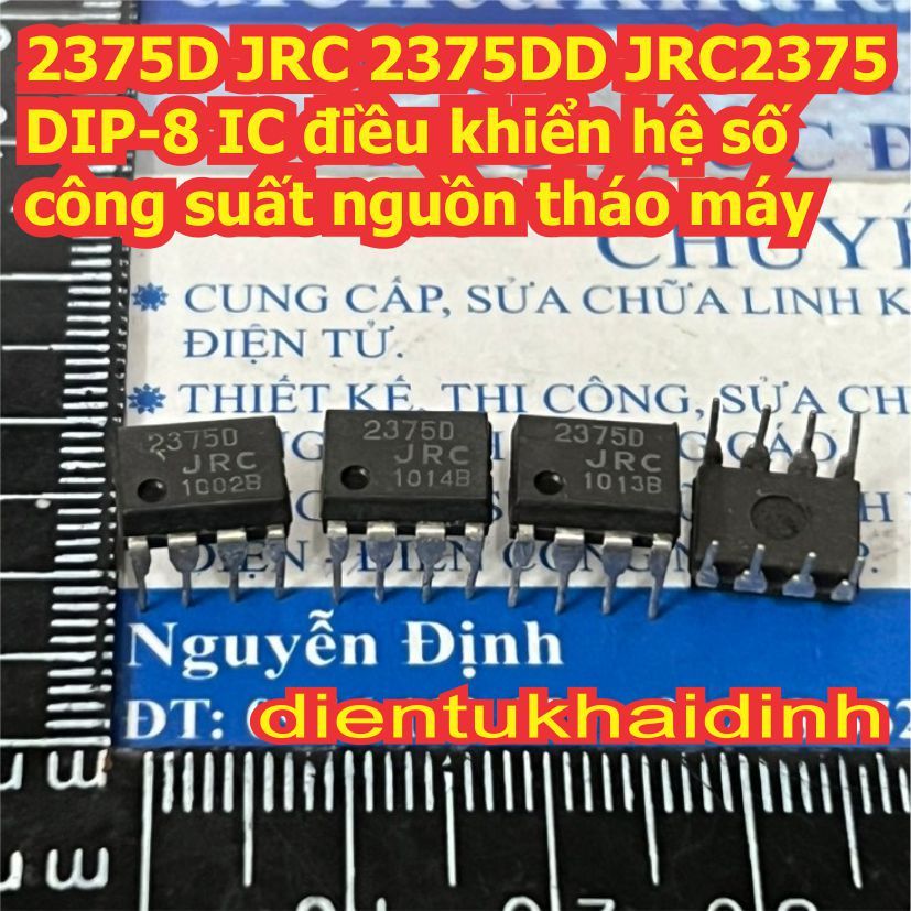 5 con 2375D JRC 2375DD JRC2375 DIP-8 IC điều khiển hệ số công suất nguồn tháo máy kde7464