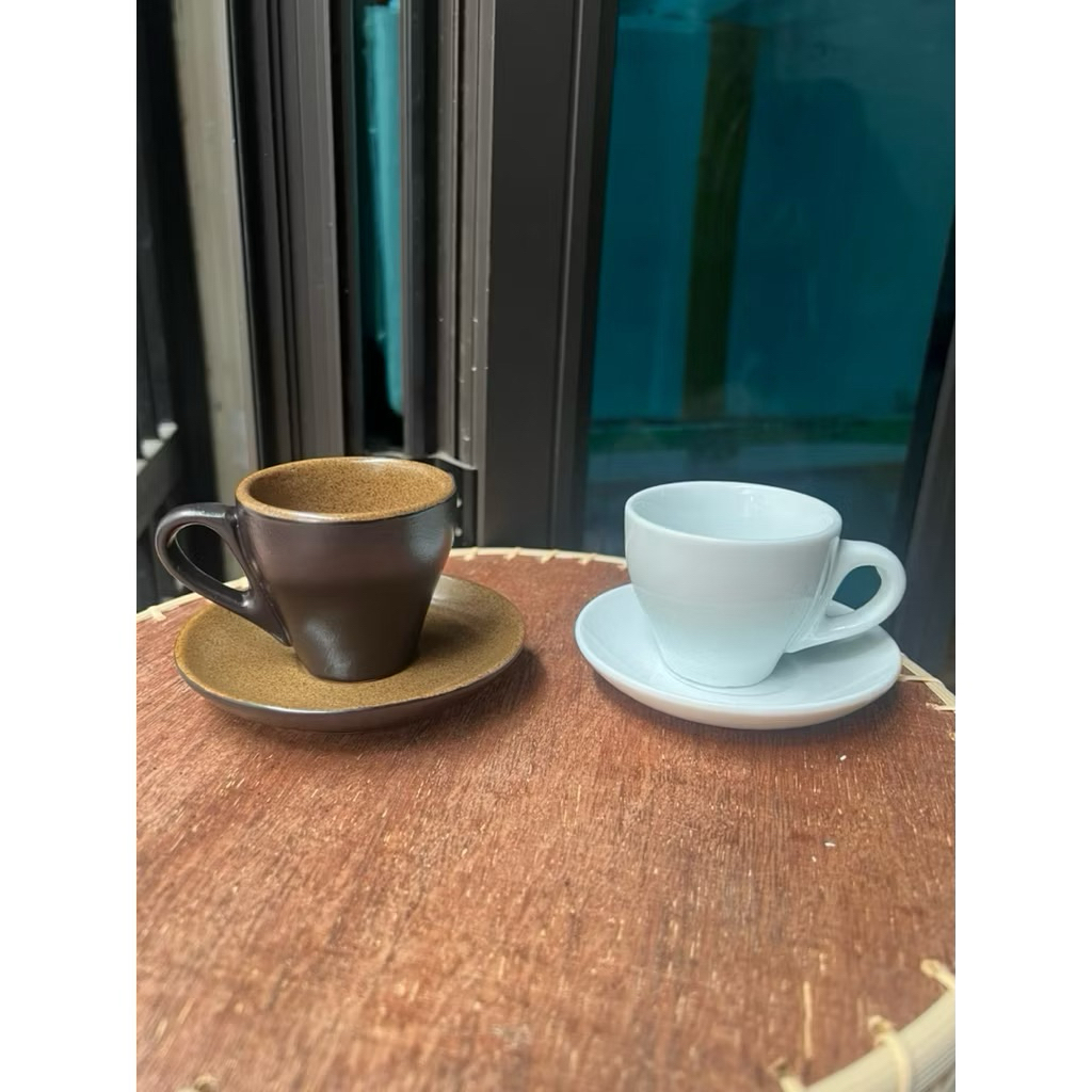 Combo 10 bộ cốc đĩa cafe espresso, cafe máy