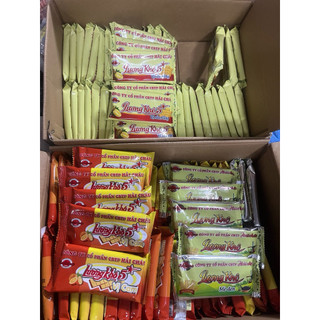combo 10/20 gói lương khô 38g, mè, cam, sầu riêng hải châu