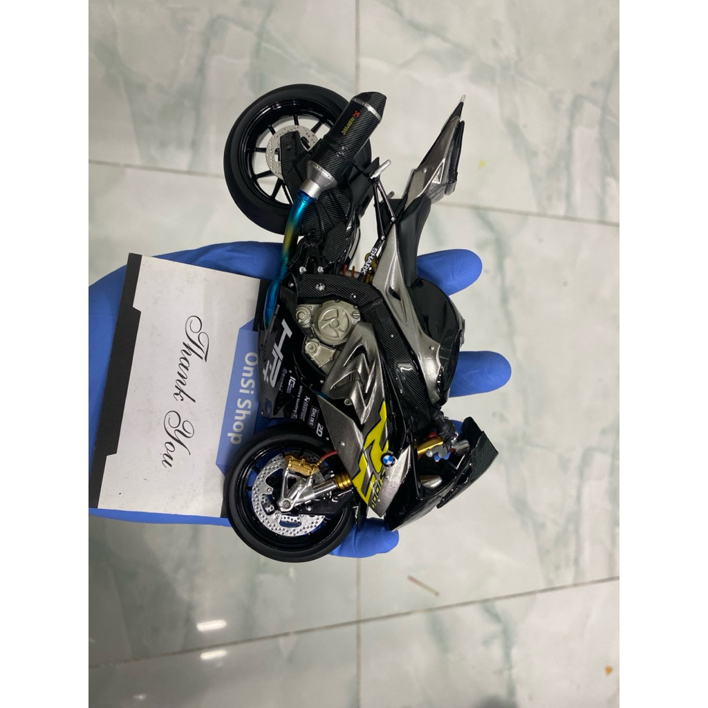 Mô hình xe BMW S1000RR 2015 2016 2017 2018 phiên chi tiết cao cấp - Tỉ lệ: 1/12