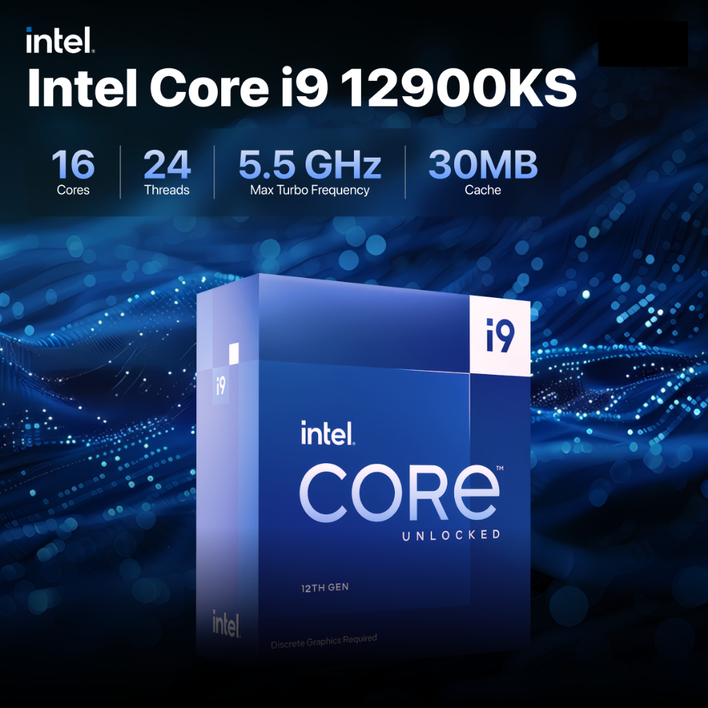 CPU intel core I9 12900KS 5.5GHz 16 nhân 24 luồng cực mạnh