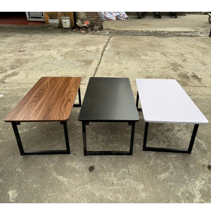 Bàn học làm việc ngồi bệt DECOHOME dài 80cm ,bàn gấp học sinh sinh viên tiện dụng, chân sắt cao cấp