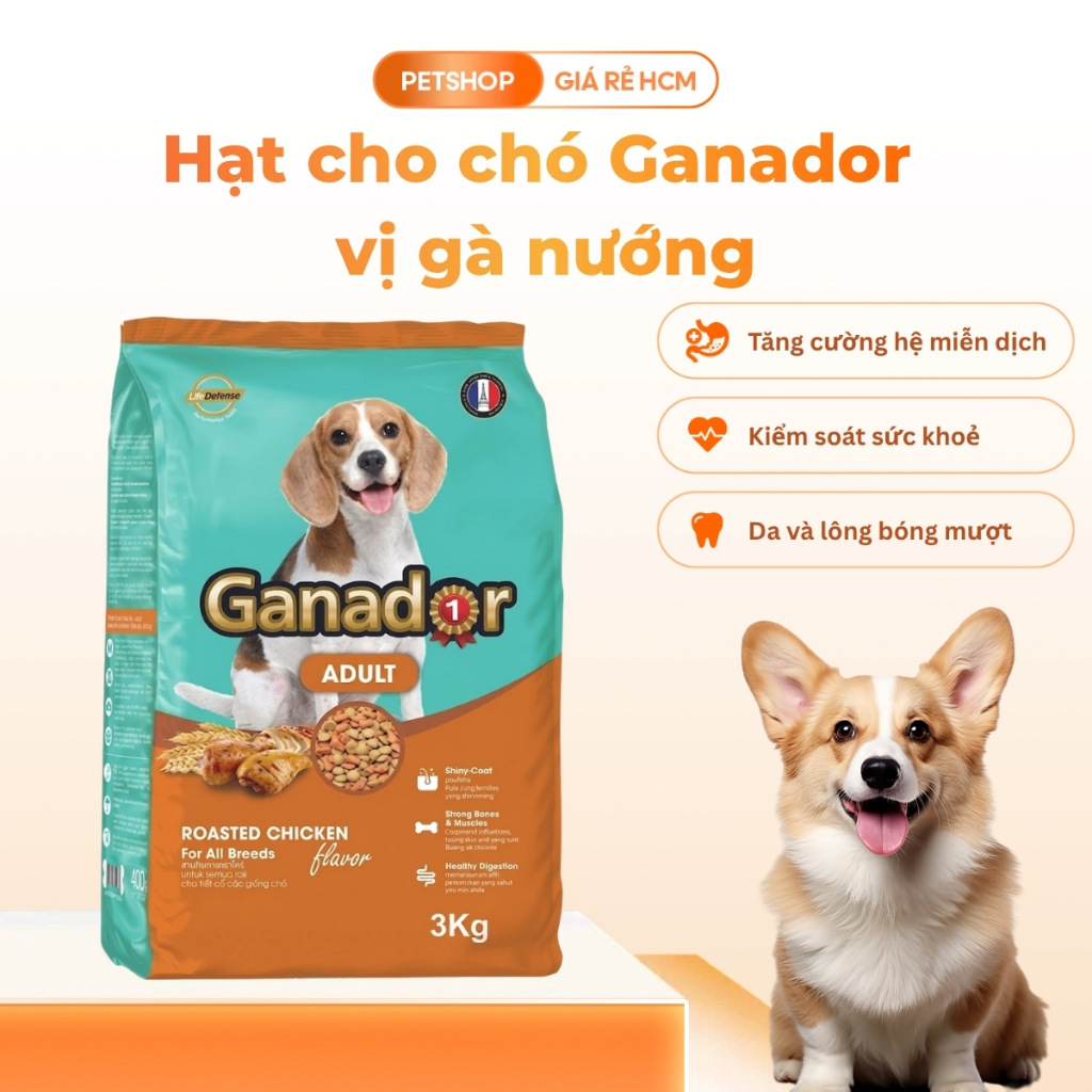 [3kg] Ganador vị gà nướng Adult Roasted Chicken Flavor 3kg - PSGR